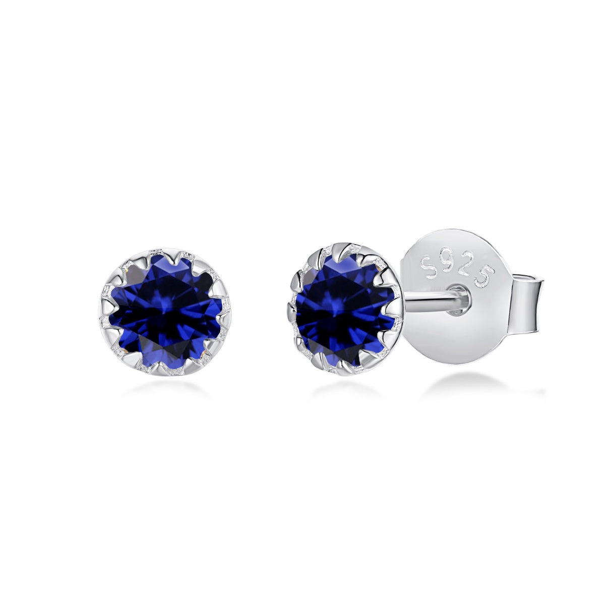 [Echo Fine ]Sparkling Colorful Round Shape Earrings