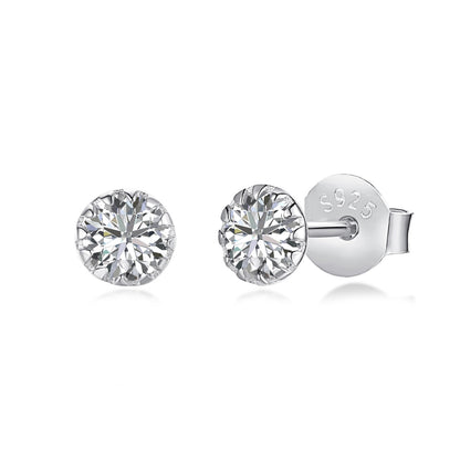 [Echo Fine ]Sparkling Colorful Round Shape Earrings