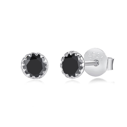 [Echo Fine ]Sparkling Colorful Round Shape Earrings