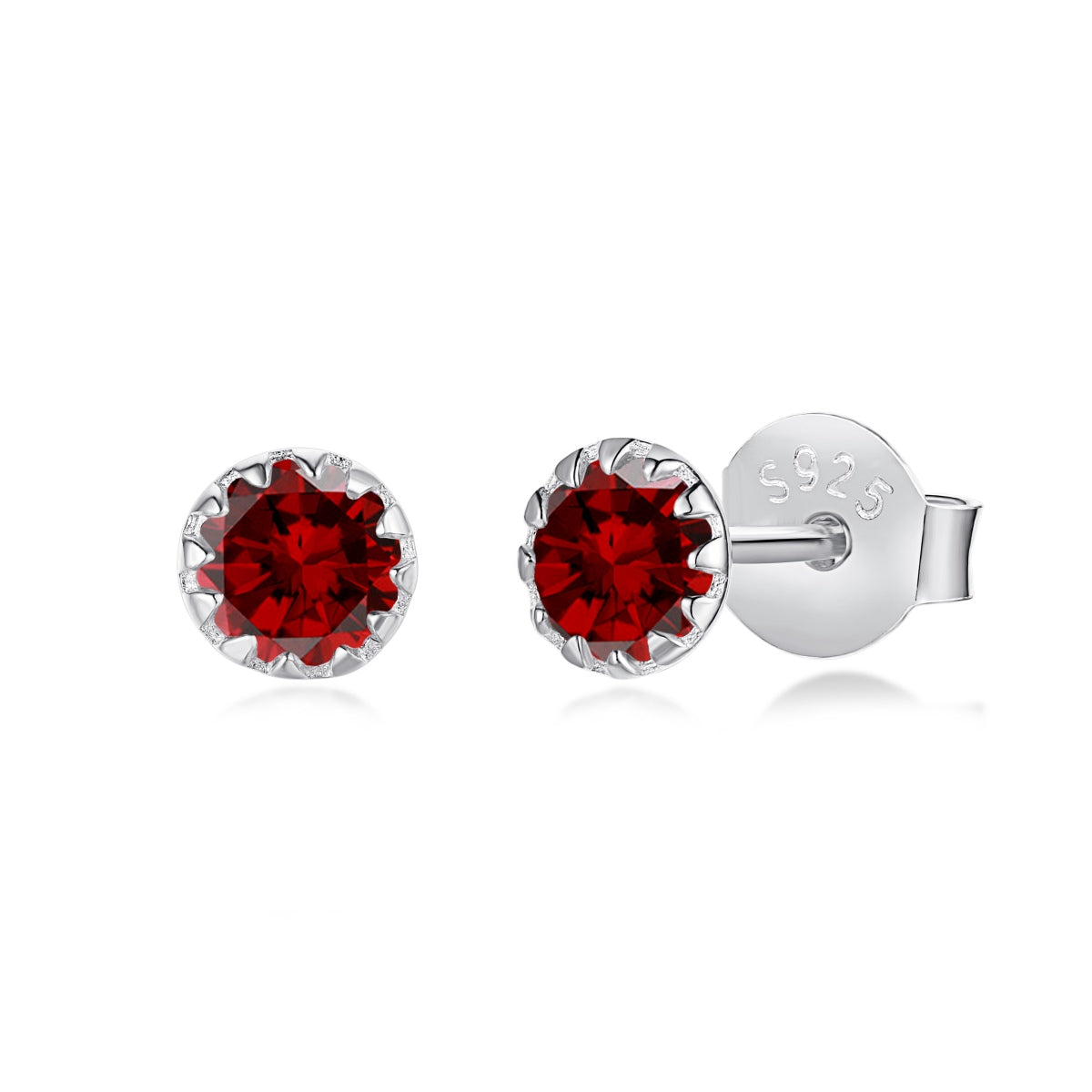 [Echo Fine ]Sparkling Colorful Round Shape Earrings