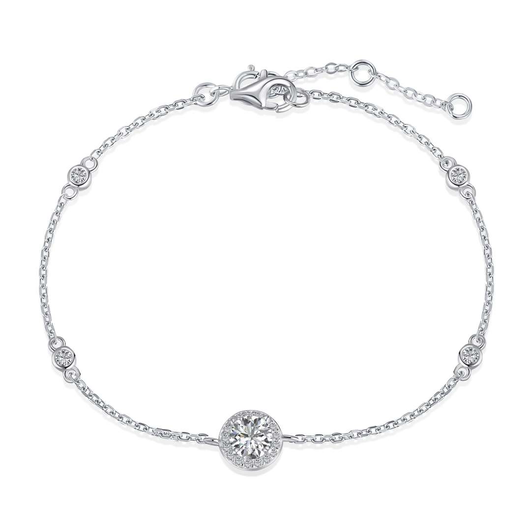 [Echo Fine ]Dazzling Round Cut Shape Bracelet