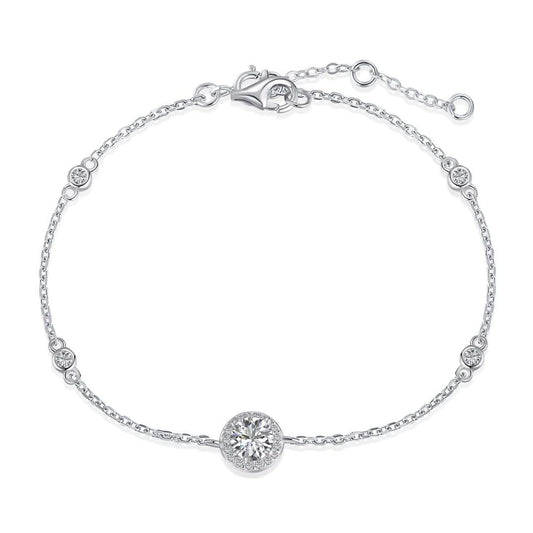 [Echo Fine ]Dazzling Round Cut Shape Bracelet
