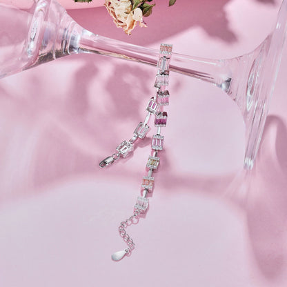 [Echo Fine ]Dainty Charming Emerald Cut Daily Bracelet