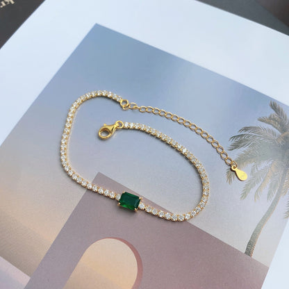[Echo Fine ]1.0 Carat Unique Emerald Cut Banquet Bracelet