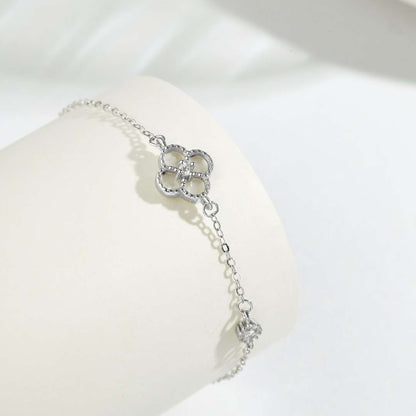 [Echo Fine ]Delicate Four Leaf Clover Bracelet