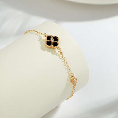 [Echo Fine ]Delicate Four Leaf Clover Bracelet