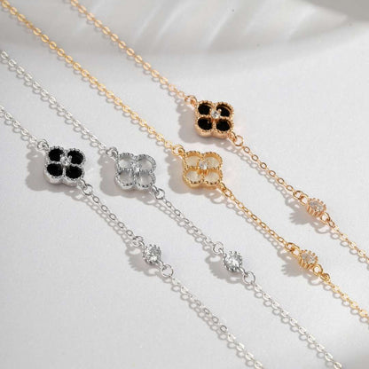 [Echo Fine ]Delicate Four Leaf Clover Bracelet