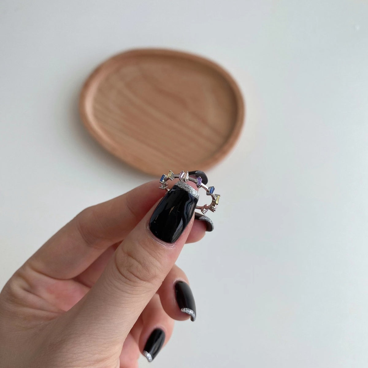 [Echo Fine ]Unique Trapezoid Cut Daily Ring