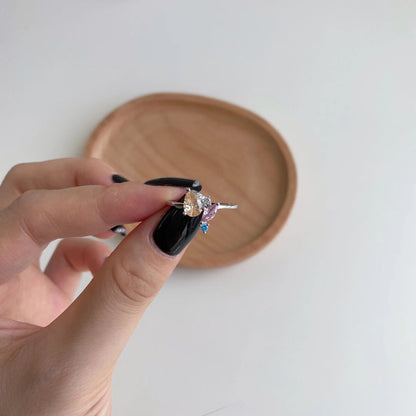 [Echo Fine ]Radiant Colorful Multi Cut Daily Ring