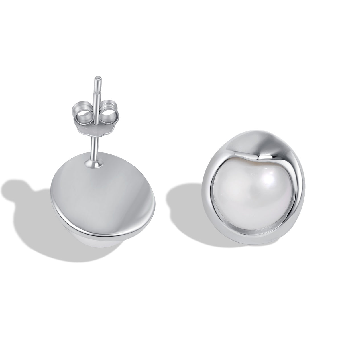 [Echo Fine ]Dainty Bread Pearl Earrings
