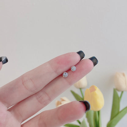 [Echo Fine ]Sparkling Colorful Round Shape Earrings