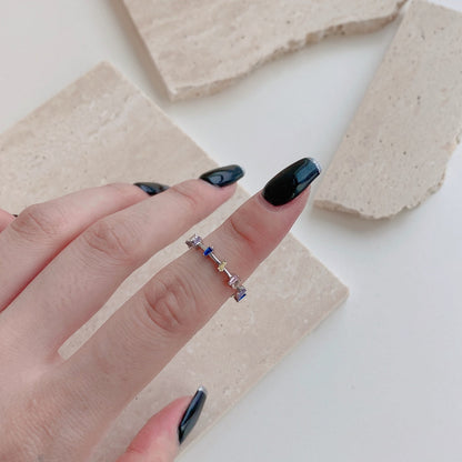 [Echo Fine ]Unique Trapezoid Cut Daily Ring