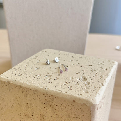[Echo Fine ]Delicate Solitaire Earrings