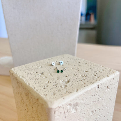 [Echo Fine ]Delicate Solitaire Earrings
