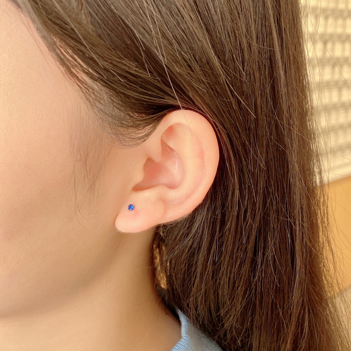[Echo Fine ]Delicate Solitaire Earrings
