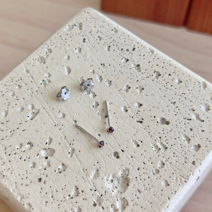 [Echo Fine ]Delicate Solitaire Earrings