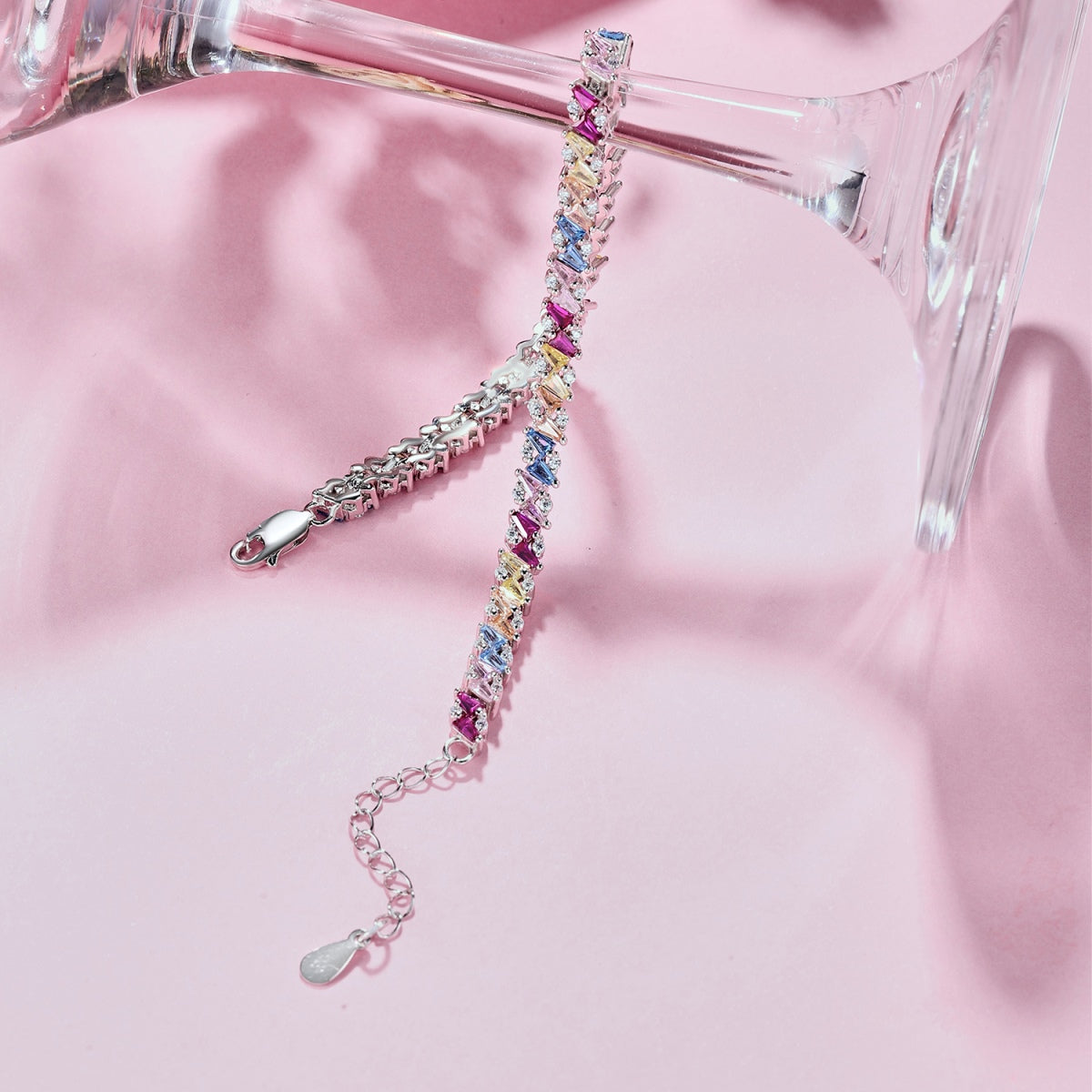 [Echo Fine ]Ornate Sparkling Multi Cut Party Bracelet