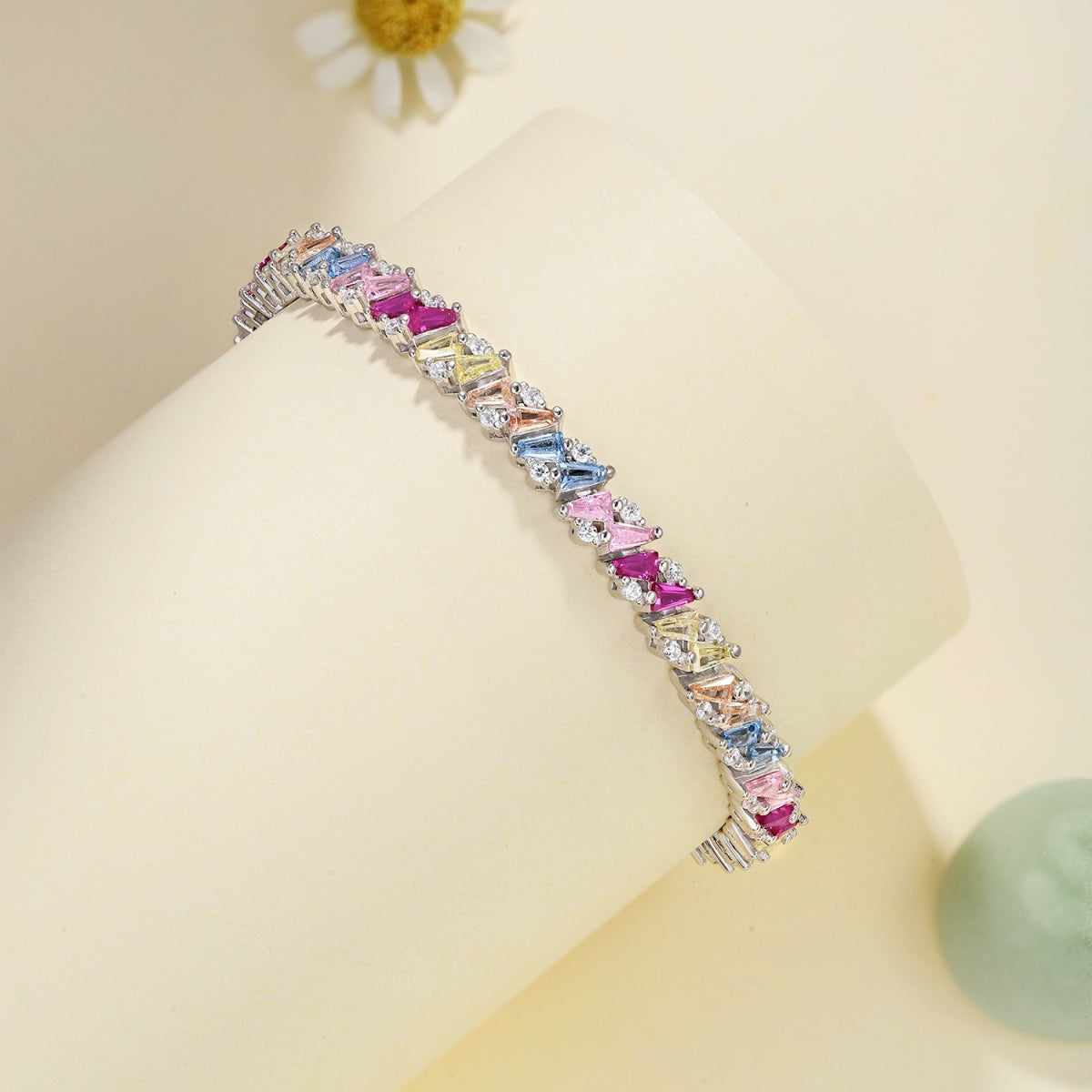 [Echo Fine ]Ornate Sparkling Multi Cut Party Bracelet