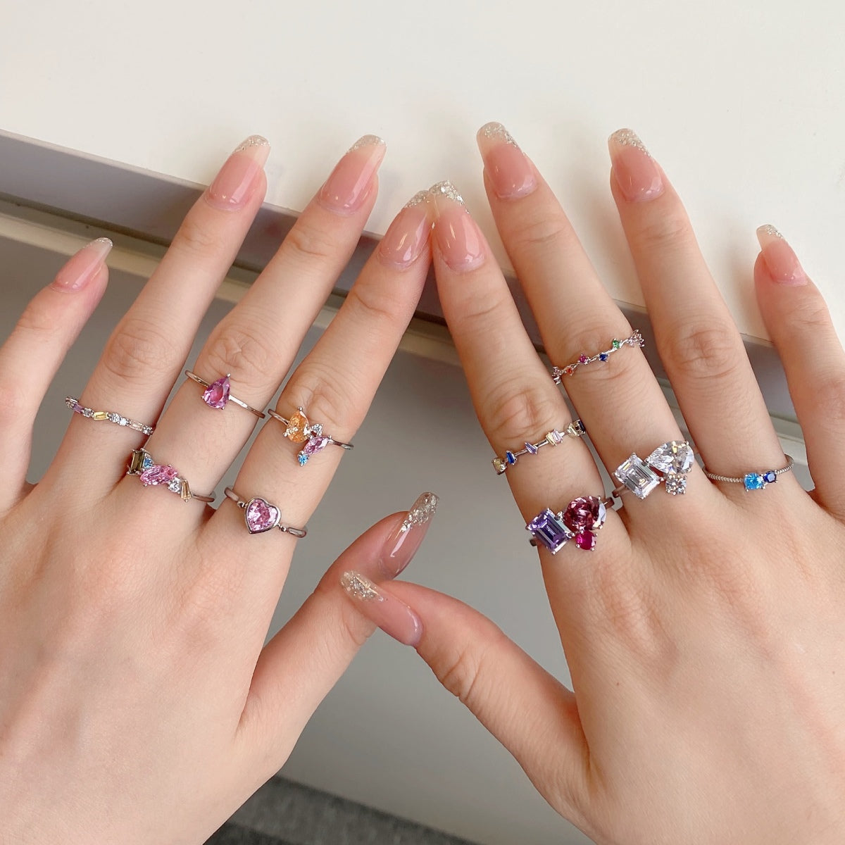 [Echo Fine ]Radiant Colorful Multi Cut Daily Ring