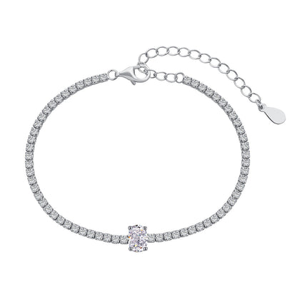 [Echo Fine ]0.75 Carat Exquisite Oval Cut Daily Bracelet