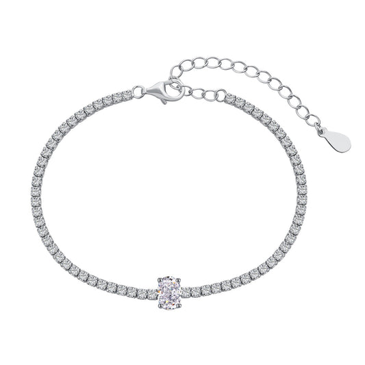[Echo Fine ]0.75 Carat Exquisite Oval Cut Daily Bracelet