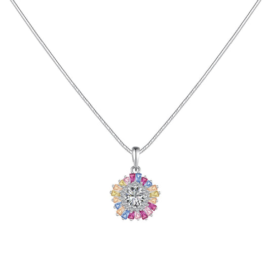 [Echo Fine ]Charming Flower Colorful Necklace