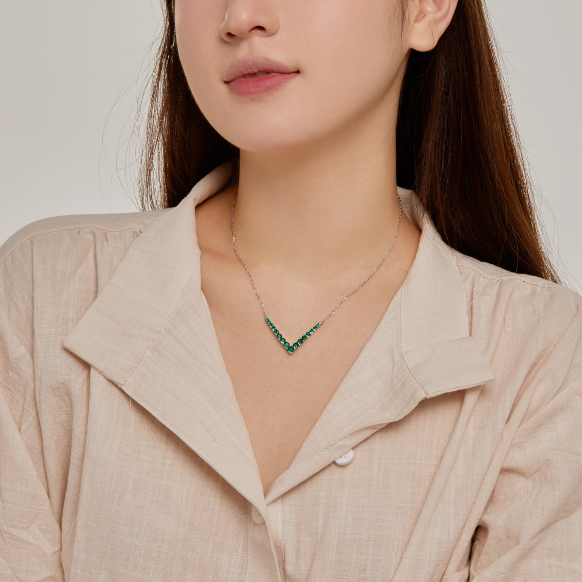 [Echo Fine ]Ornate Round Cut Necklace