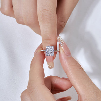 [Echo Fine ]4.0 Carat Ornate Enchanting Radiand Cut Banquet Ring