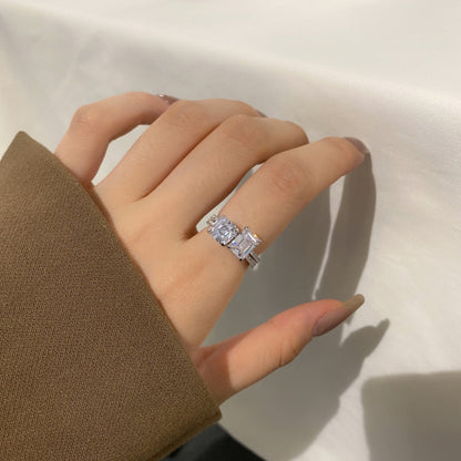 [Echo Fine ]2.0 Carat Scintillating Ornate Radiant Cut Party Ring