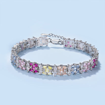 [Echo Fine ]Delicate Colorful Multi Cut Party Bracelet