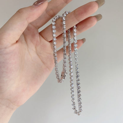 [Echo Fine ]Ornate Heart Cut Tennis Necklace