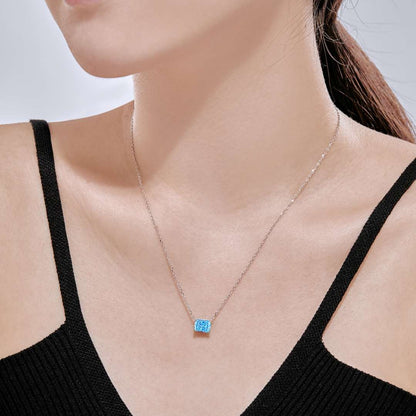 [Echo Fine ]Luxurious Square Shape Colorful Necalack