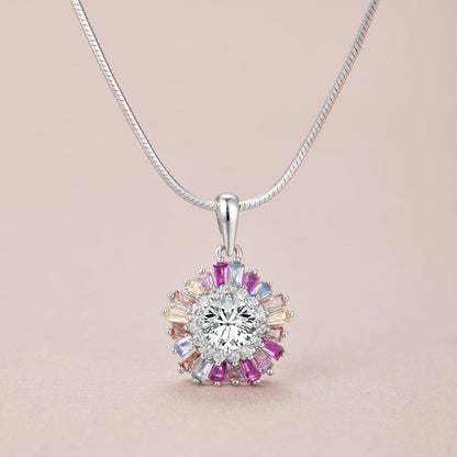 [Echo Fine ]Charming Flower Colorful Necklace