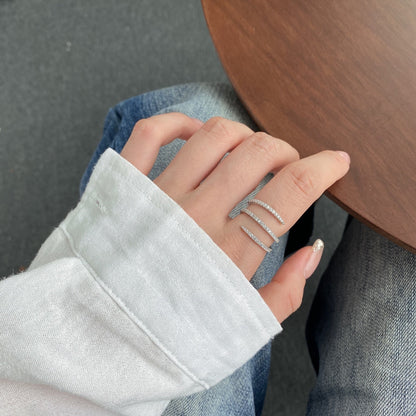 [Echo Fine ]Unique Vibrant Entangle Daily Ring