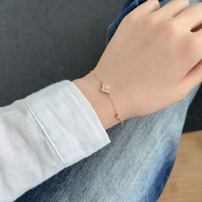 [Echo Fine ]Delicate Four Leaf Clover Bracelet