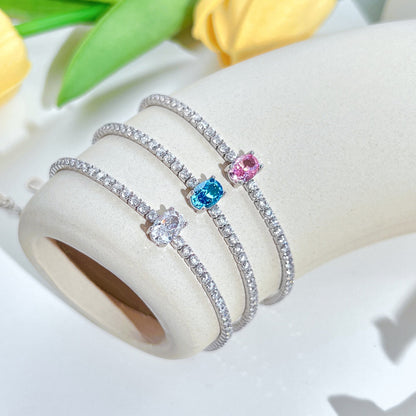 [Echo Fine ]0.75 Carat Exquisite Oval Cut Daily Bracelet