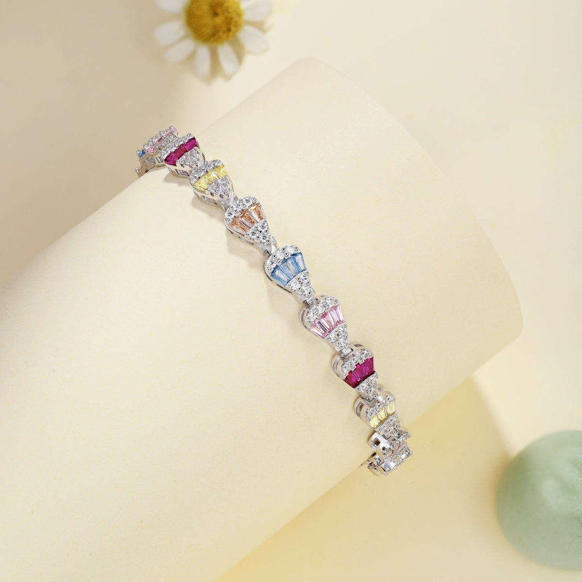 [Echo Fine ]Radiant Water Drop Shape Daily Bracelet