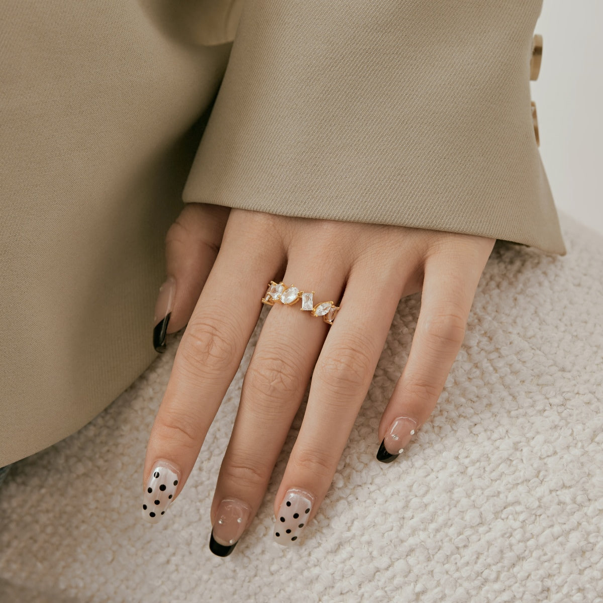 [Echo Fine ]Delicate Multi Cut Ring