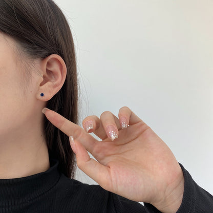 [Echo Fine ]Sparkling Colorful Round Shape Earrings