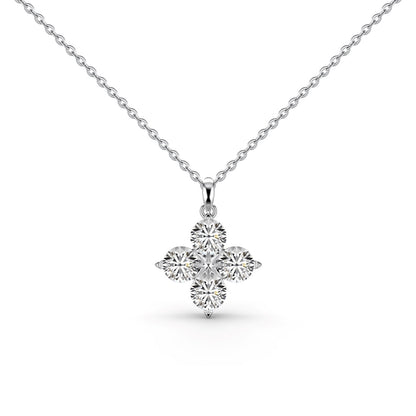 [Echo Fine ]Four-Leaf Clover And Eight-Pointed Star Necklace