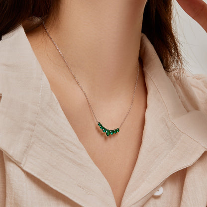 [Echo Fine ]Dainty Colorful Heart Necklace