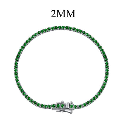 [Echo Fine ]Radiant Colorful Round Cut Party Bracelet