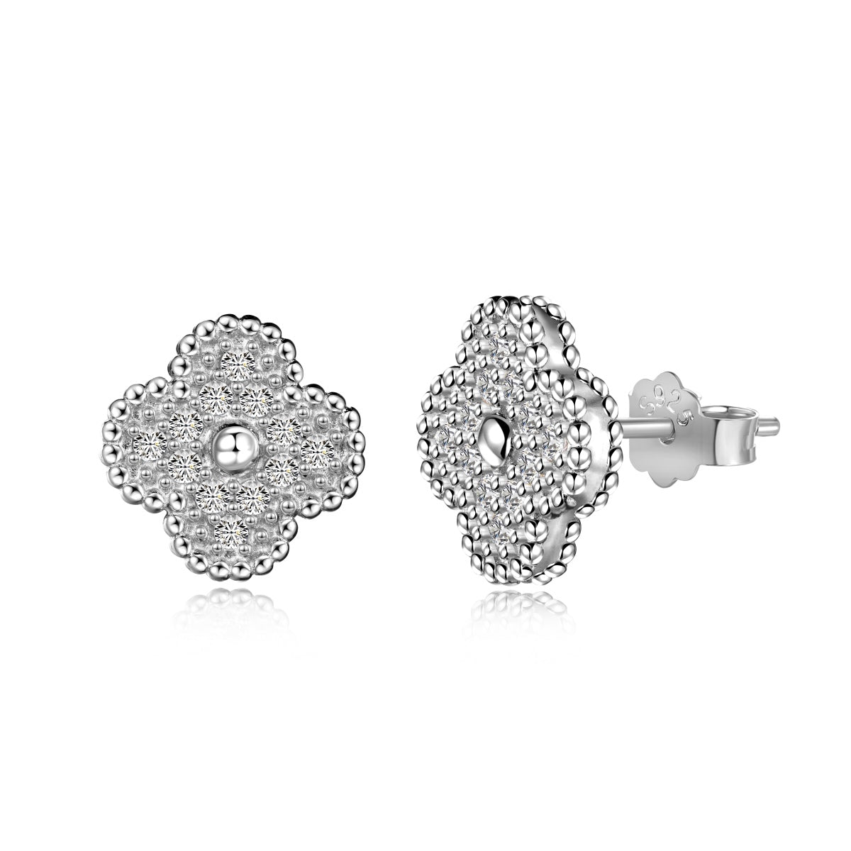 [Echo Fine ]Four Leaf Clover Fashion Earrings