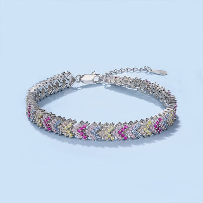 [Echo Fine ]Ornate Sparkling Round Cut Party Bracelet
