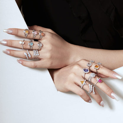 [Echo Fine ]Unique Vivid Snake Shape Daily Ring
