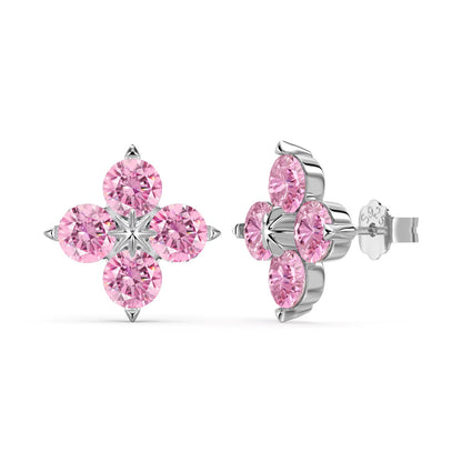 [Echo Fine ]Four-Leaf Clover Eight-Pointed Star Earrings
