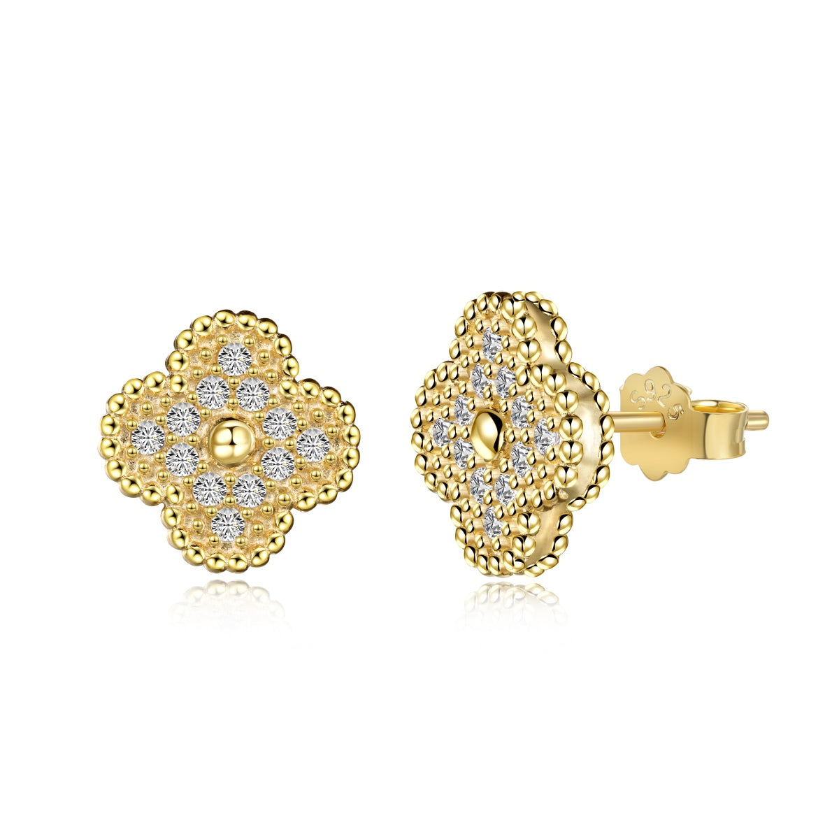 [Echo Fine ]Four Leaf Clover Fashion Earrings