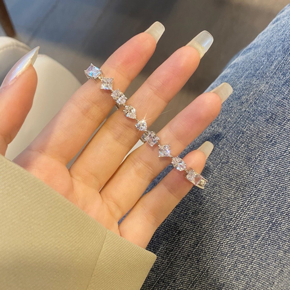 [Echo Fine ]Unique Exquisite Multi Cut Daily Bracelet