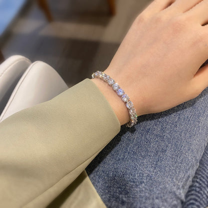 [Echo Fine ]0.75 Carat Dazzling Round Cut Wedding Bracelet