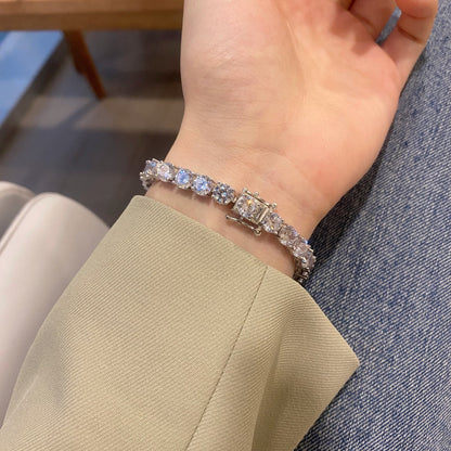 [Echo Fine ]0.75 Carat Dazzling Round Cut Wedding Bracelet